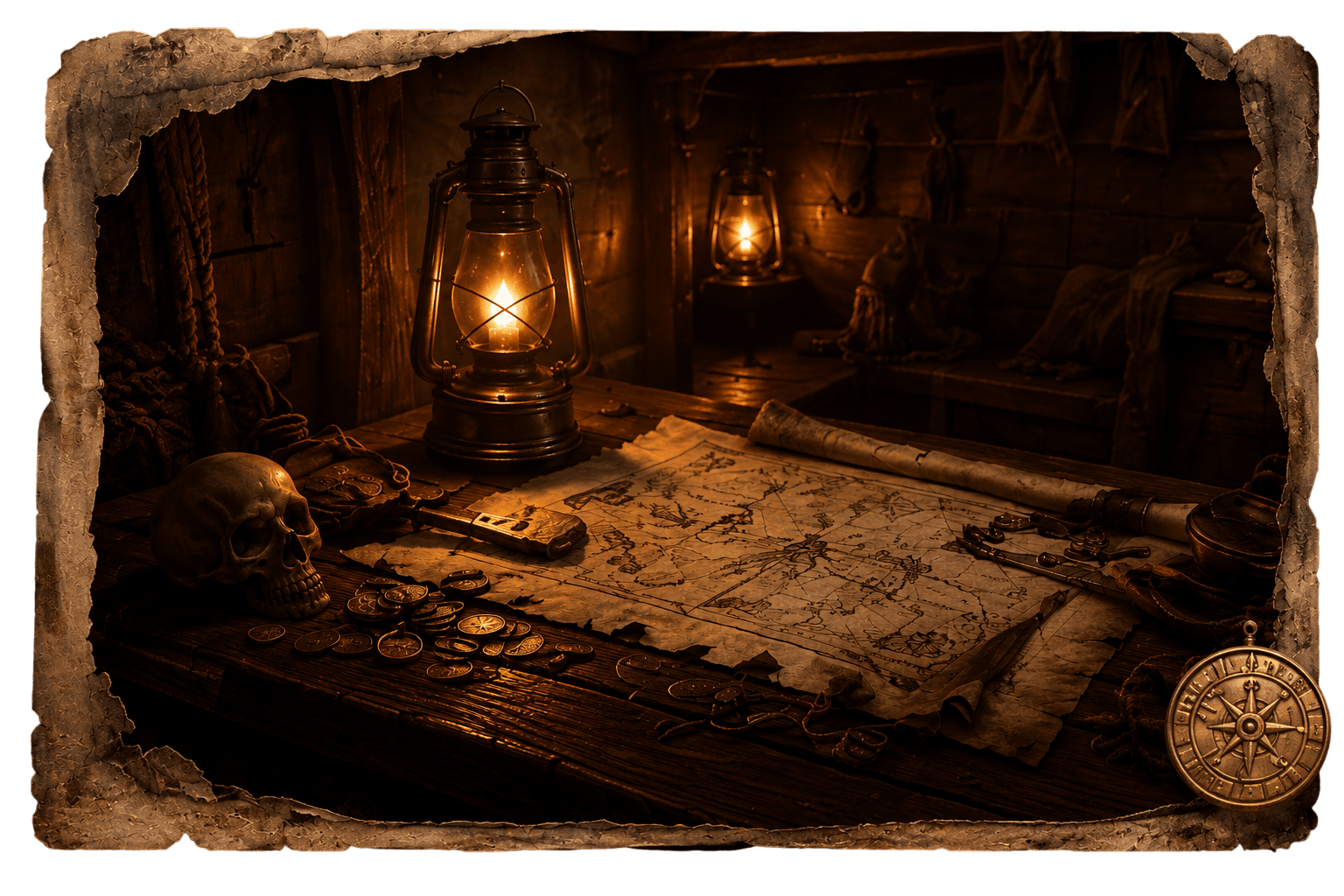 Carte au trésor pirate Black Sam